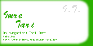 imre tari business card